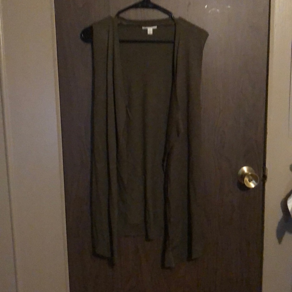 Green cardigan